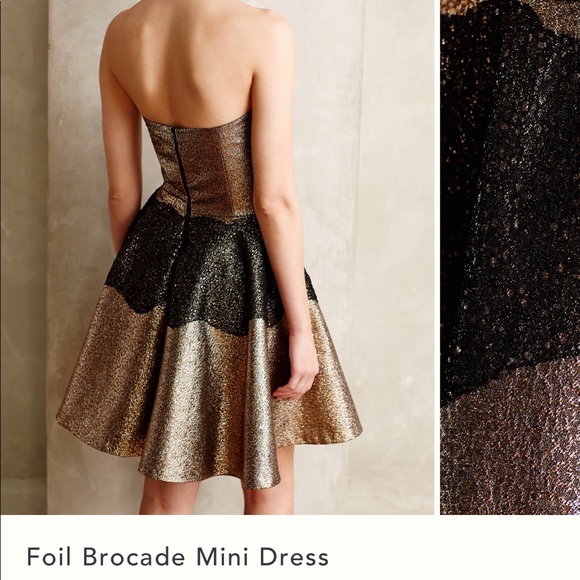 SB By Sachin and Babi Foil Brocade Mini Dress - Picture 2 of 5